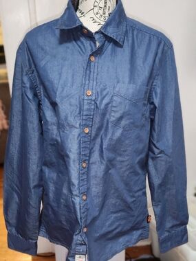 fresh Denim-Look Men's Shirt Large